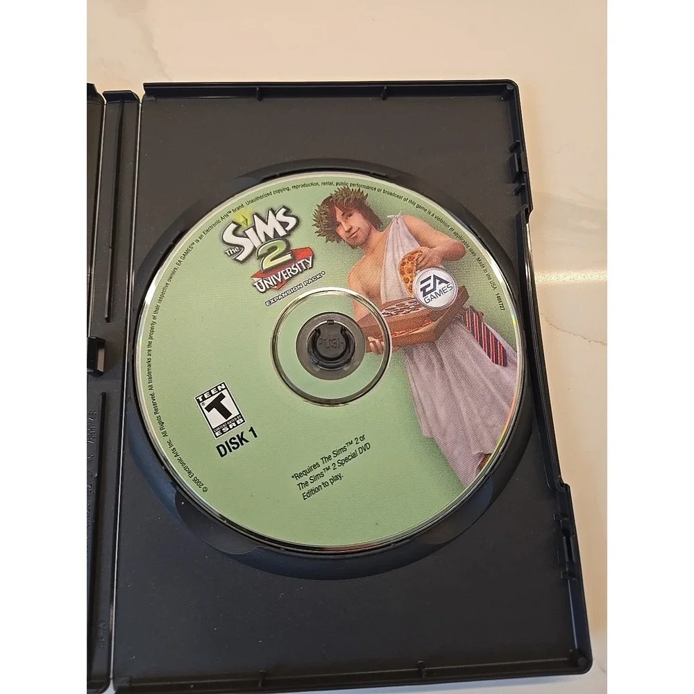 Sims 2: University Expansion Pack (PC CD-ROM 2005) Complete w Manual - Free Ship
